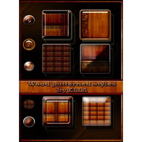 Деревьянные узорные стили для вашего творчества в фотошоп