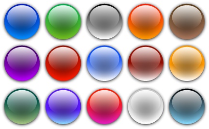 Glass Buttons Vector