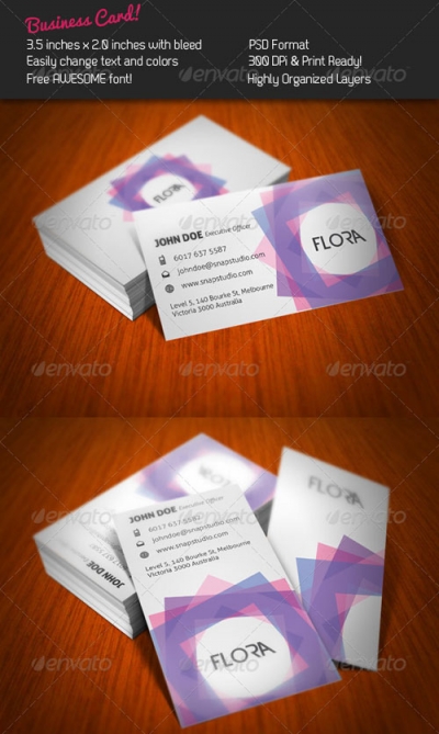 Flora Business Card 243013 - Graphicriver