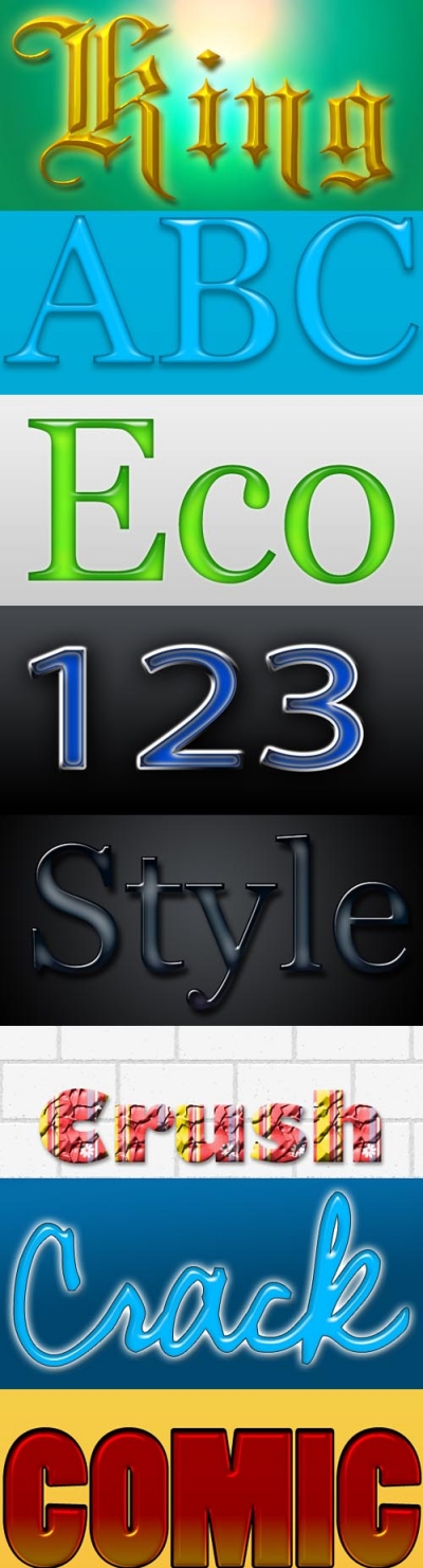 Free Photoshop Psd Text styles