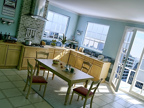 Сцена интерьера - Кухня